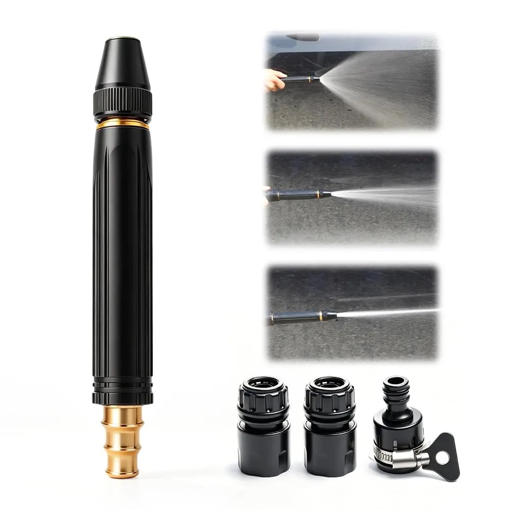 Adjustable High-Pressure Handheld Sprayer Gun with Brass Connector